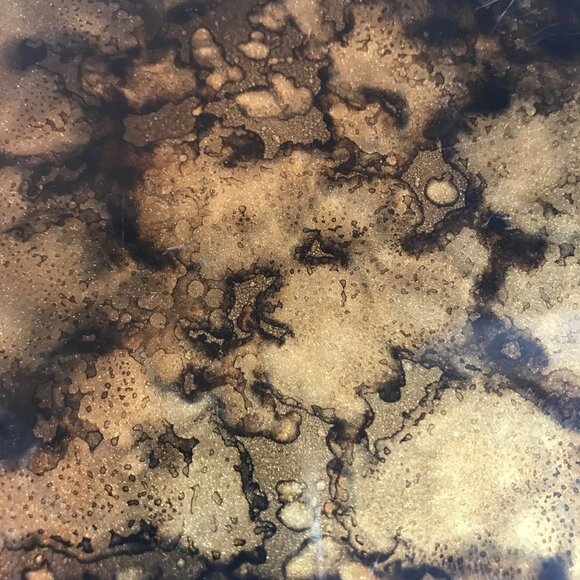 Vintage Otagiri Black Gold Tray Dish MCM - Picture 6 of 6